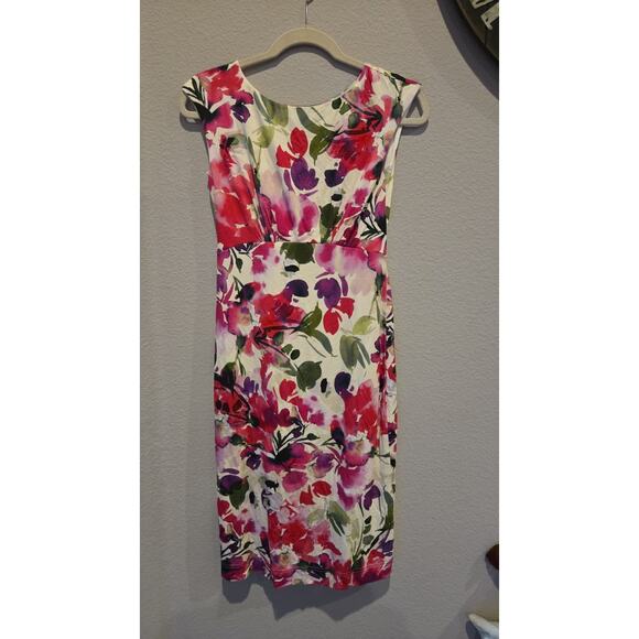 Alie Street London Pippa Women's Floral Shift Dress Pink Sleeveless Size 0 - Picture 2 of 10